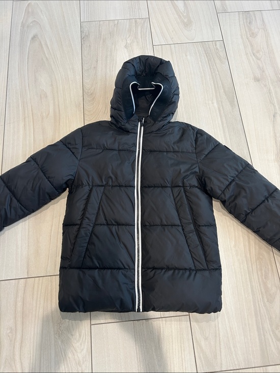 Michael Kors Other - Michael Kors Kids Black Hooded Puffer with Contrast Zip